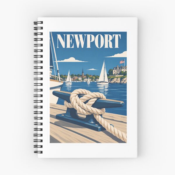 Item preview, Newport Mooring Rope Sailing Travel Poster designed and sold by Beyond Destinations.