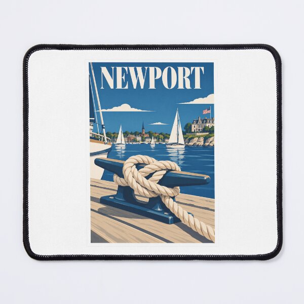 Item preview, Newport Mooring Rope Sailing Travel Poster designed and sold by Beyond Destinations.