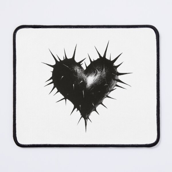 Item preview, Spiked Black Heart - Edgy Tattoo Style Design designed and sold by Audra-studio.