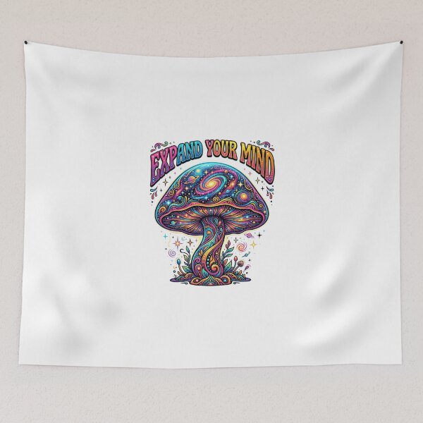 Item preview, Expand Your Mind Galaxy Mushroom Psychedelic Trippy Space Colorful Hippie designed and sold by Sanan Israyilli.