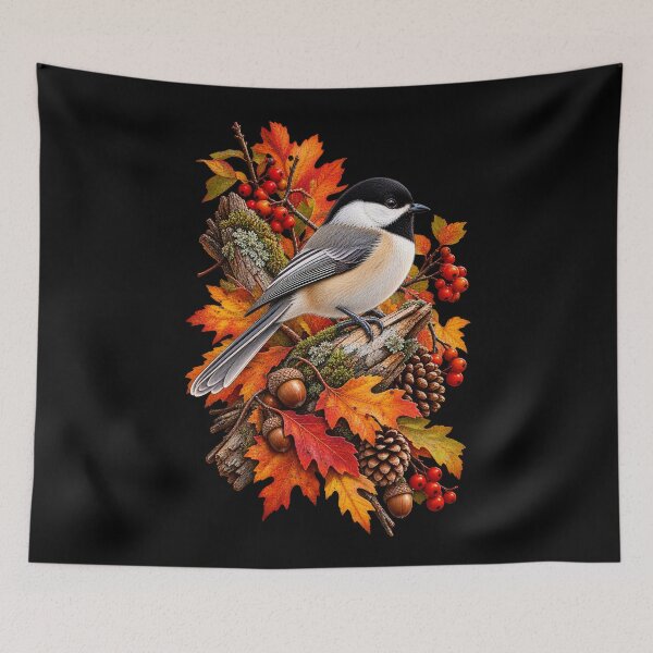 Item preview, Autumn Whisper Chickadee designed and sold by RockitBaby.