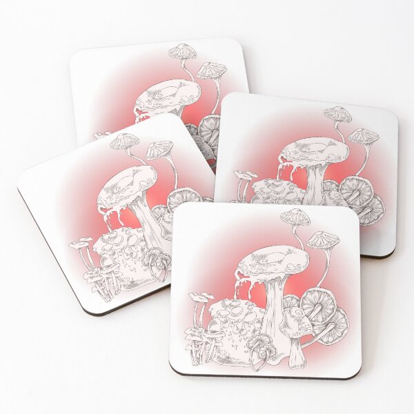 Item preview, Mushroom Red Glow designed and sold by GeoGoose.