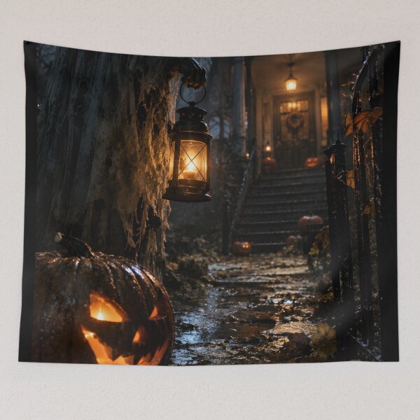 Item preview, Haunted House Ghost Lantern Glowing Pumpkin designed and sold by BloomOfDesign.