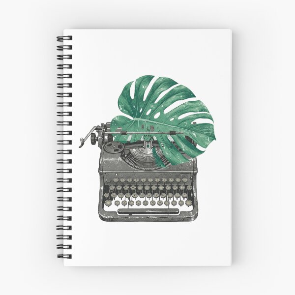 Item preview, Vintage Typewriter Monstera Leaf Writer Author Botanical Retro Distressed designed and sold by Sanan Israyilli.