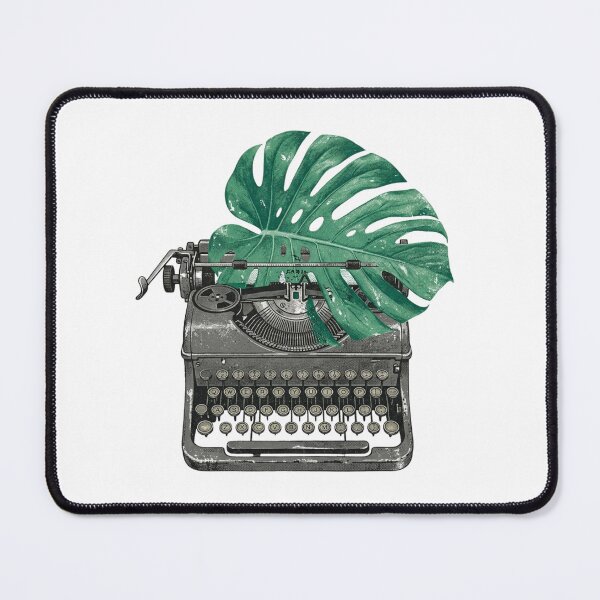 Item preview, Vintage Typewriter Monstera Leaf Writer Author Botanical Retro Distressed designed and sold by Sanan Israyilli.