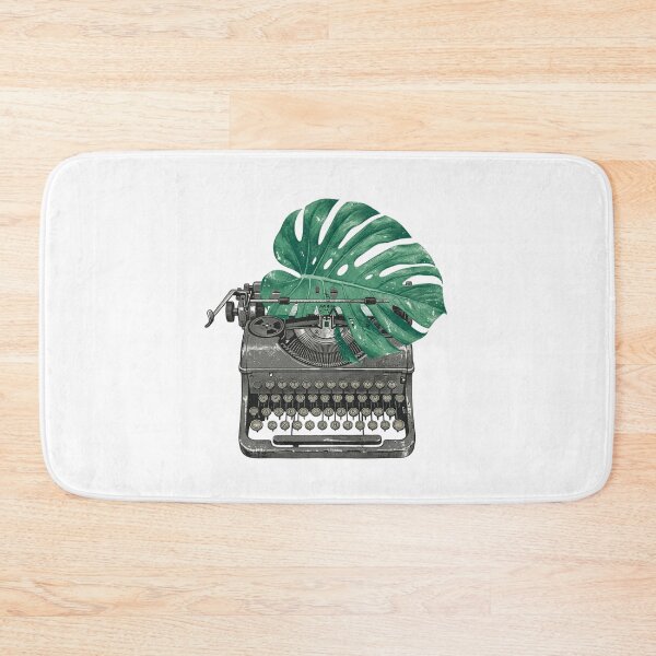 Item preview, Vintage Typewriter Monstera Leaf Writer Author Botanical Retro Distressed designed and sold by Sanan Israyilli.
