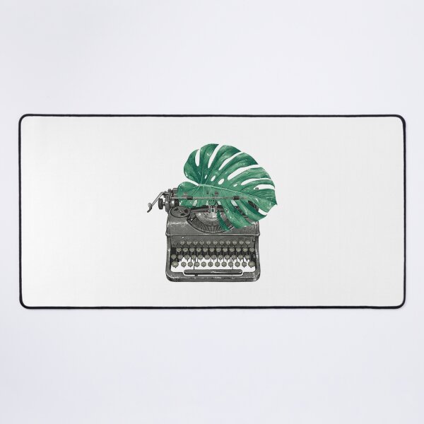 Item preview, Vintage Typewriter Monstera Leaf Writer Author Botanical Retro Distressed designed and sold by Sanan Israyilli.
