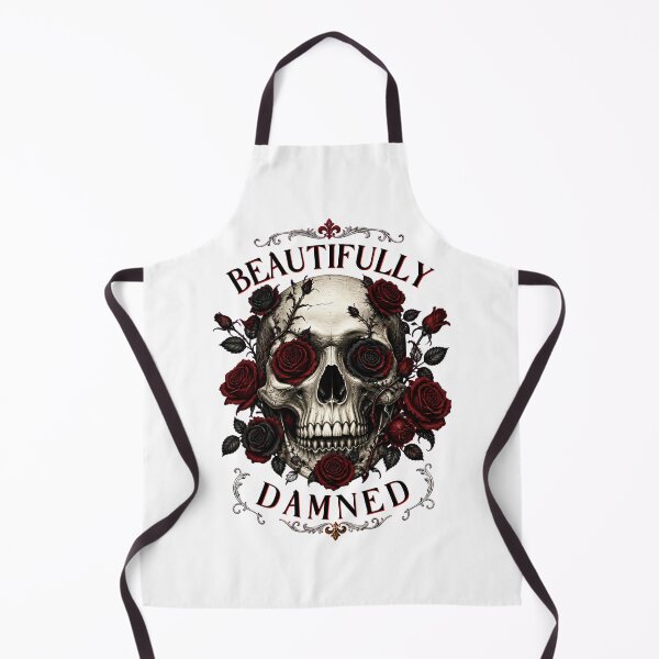 Item preview, Beautifully Damned Vintage Gothic Skull And Black Roses Art designed and sold by Créative touche .