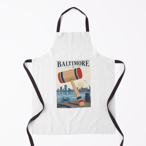 Artikelvorschau, Baltimore Crab Mallet Harbor Reiseplakat entworfen und verkauft von Beyond Destinations.