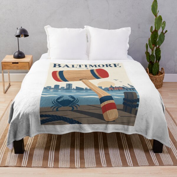Item preview, Baltimore Crab Mallet Harbor Travel Poster designed and sold by Beyond Destinations.