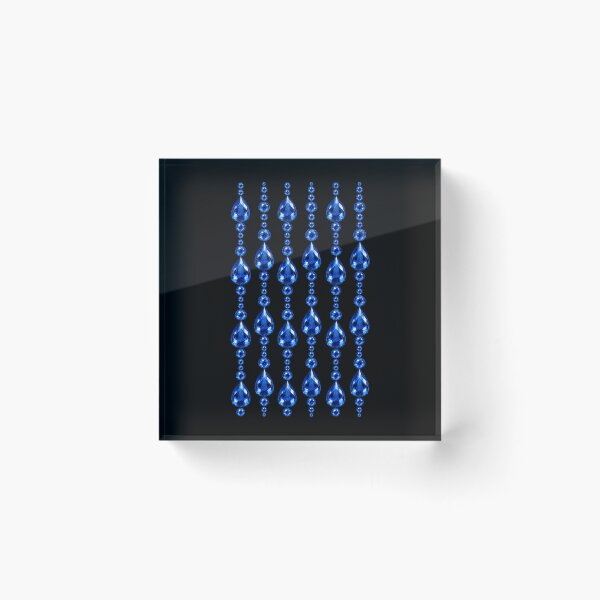 Item preview, BIRTHSTONE COLLECTION ⭐ CASCADE - SEPTEMBER • SAPPHIRE • Modern designed and sold by WheelieGdArt.