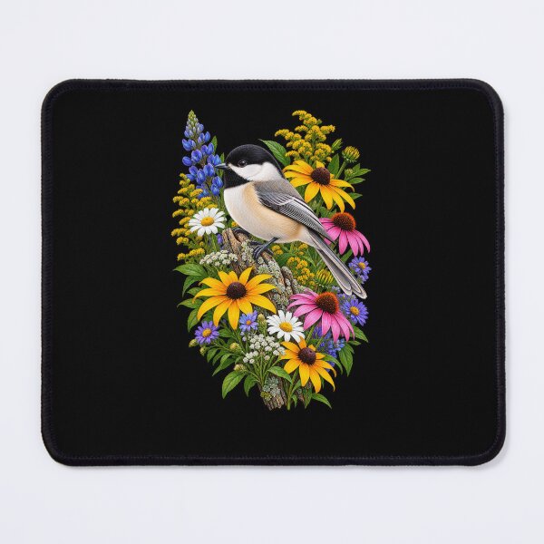 Item preview, Chickadee in a Wildflower Garden designed and sold by RockitBaby.