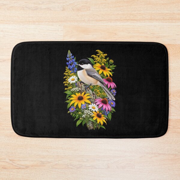 Item preview, Chickadee in a Wildflower Garden designed and sold by RockitBaby.