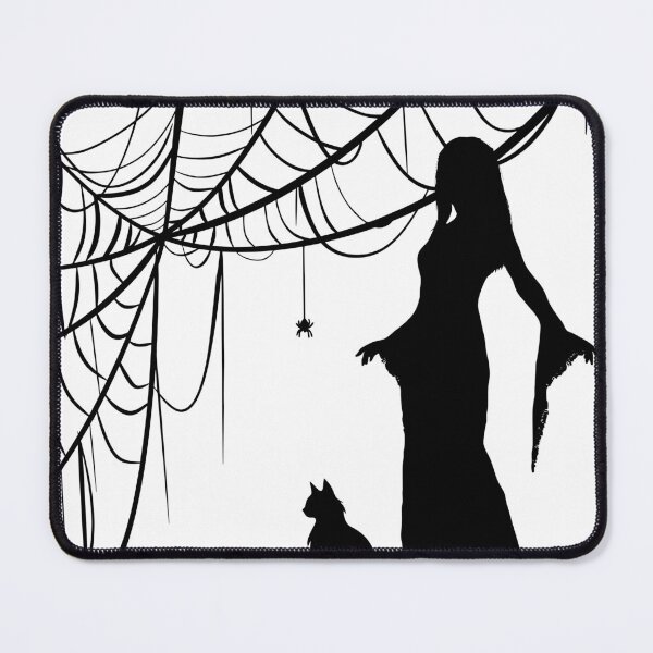 Item preview, Witch Cat Spiderweb Outline designed and sold by GeoGoose.
