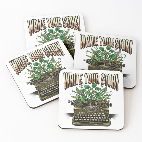 Item preview, Write Your Story Typewriter Plants Vines Author Gift Retro Writer Botanical designed and sold by Sanan Israyilli.