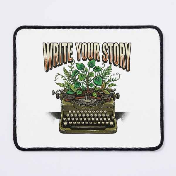 Item preview, Write Your Story Typewriter Plants Vines Author Gift Retro Writer Botanical designed and sold by Sanan Israyilli.