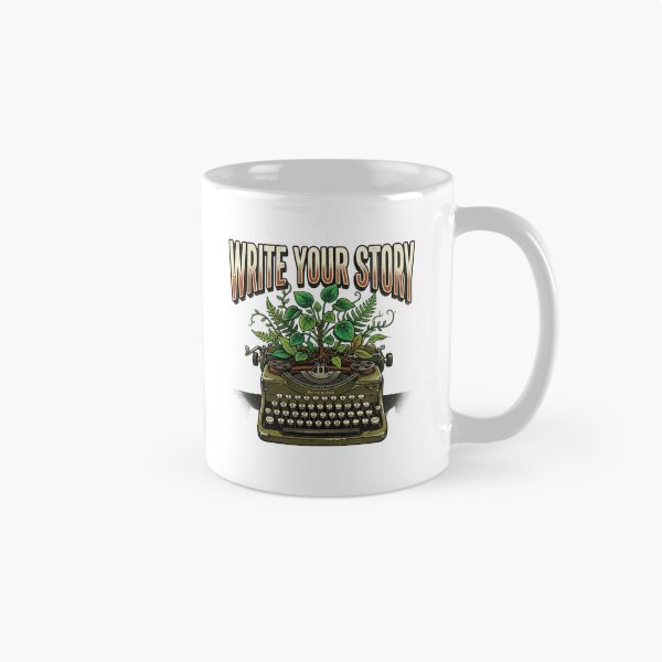 Item preview, Write Your Story Typewriter Plants Vines Author Gift Retro Writer Botanical designed and sold by Sanan Israyilli.