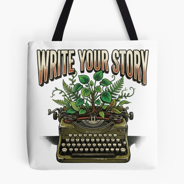 Item preview, Write Your Story Typewriter Plants Vines Author Gift Retro Writer Botanical designed and sold by Sanan Israyilli.