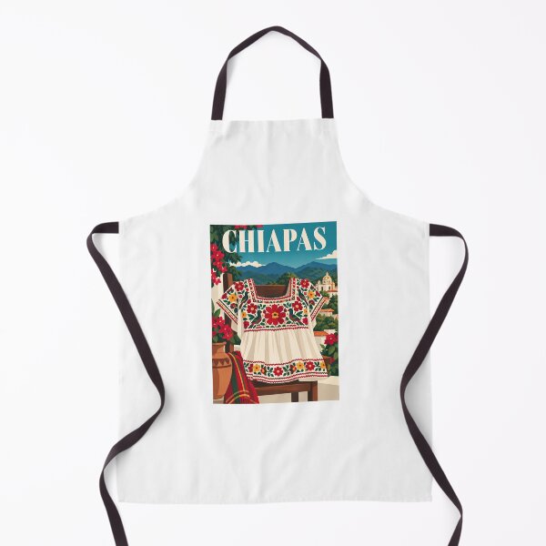 Item preview, Chiapas Floral Huipil Mexico Travel Poster designed and sold by Beyond Destinations.