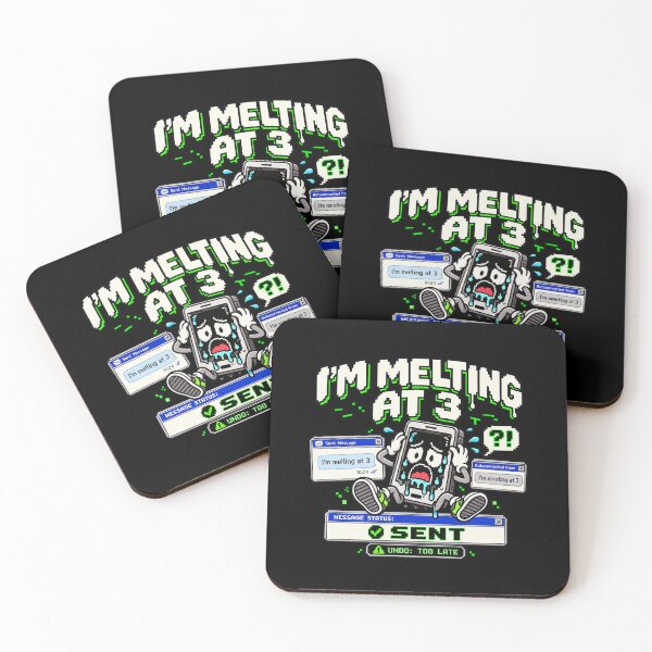 Item preview, I’m Melting at 3 – Autocorrect Fail Humor designed and sold by Mad Factory Designs.