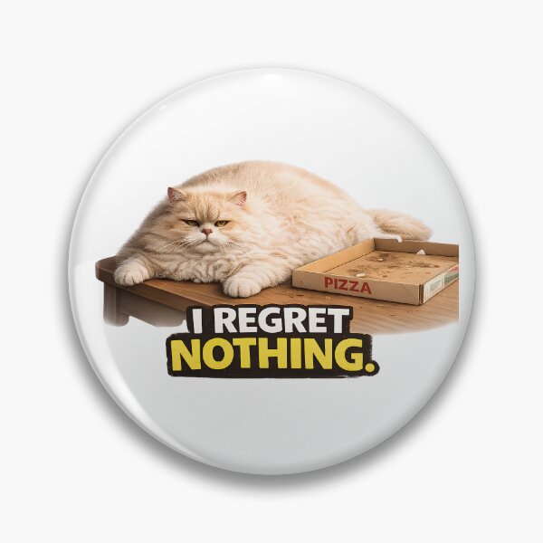 Item preview, Funny I Regret Nothing Pizza Cat designed and sold by UvooArt.