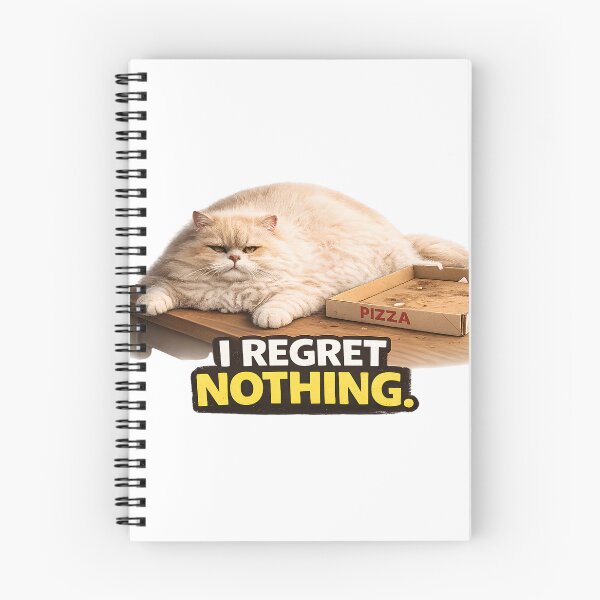 Item preview, Funny I Regret Nothing Pizza Cat designed and sold by UvooArt.