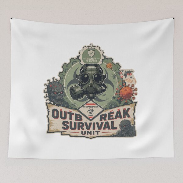 Item preview, Outbreak Warning – Retro Survival Horror designed and sold by DVerse Studio.