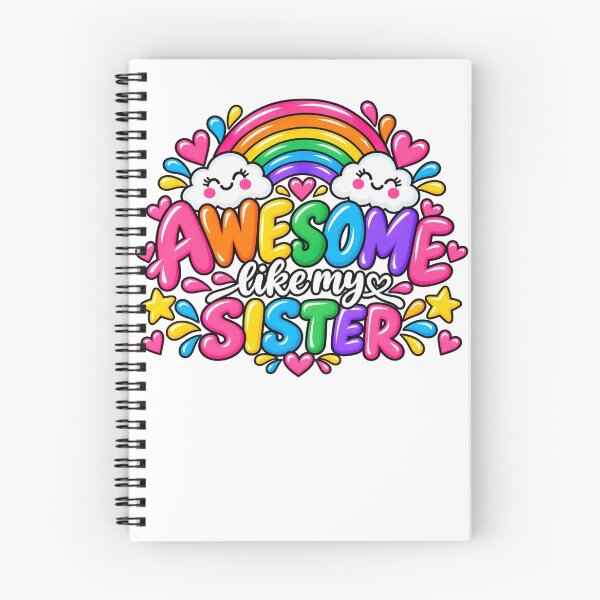 Item preview, Awesome Like My Sister Sibling Family Love Gift designed and sold by drawwiika+44.