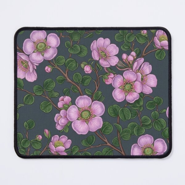 Item preview, Dusky Violet Wild Rose Dark Indigo Pattern designed and sold by Studio BC.