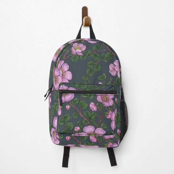 Item preview, Dusky Violet Wild Rose Dark Indigo Pattern designed and sold by Studio BC.