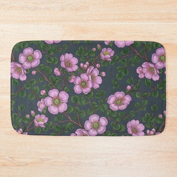 Item preview, Dusky Violet Wild Rose Dark Indigo Pattern designed and sold by Studio BC.
