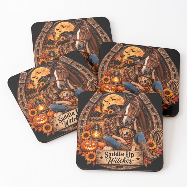 Item preview, Saddle Up Witches – Western Horse Halloween designed and sold by Quarterhorses.