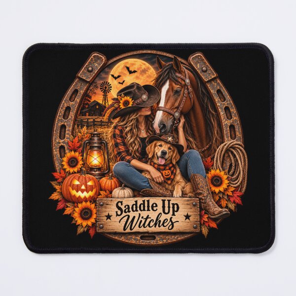 Item preview, Saddle Up Witches – Western Horse Halloween designed and sold by Quarterhorses.