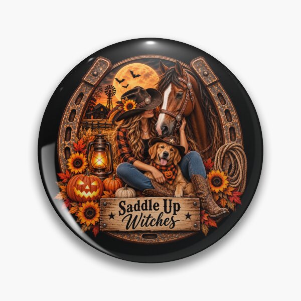 Item preview, Saddle Up Witches – Western Horse Halloween designed and sold by Quarterhorses.