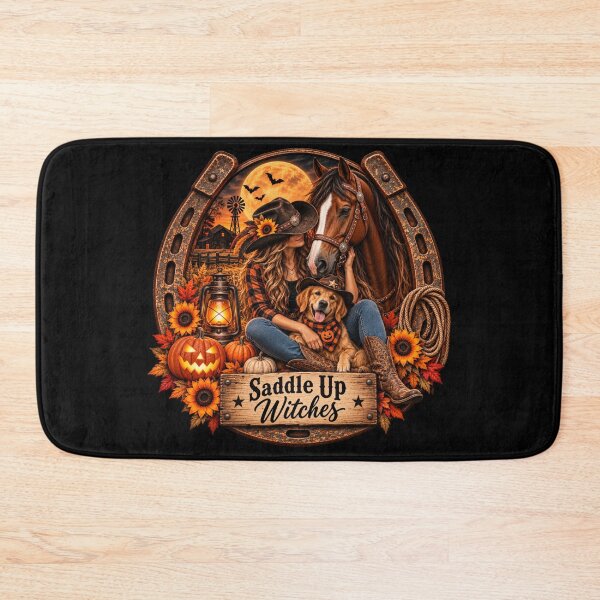 Item preview, Saddle Up Witches – Western Horse Halloween designed and sold by Quarterhorses.