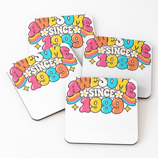 Item preview, Awesome Since 1989 Birthday Year Born 1989 Celebration designed and sold by drawwiika+44.