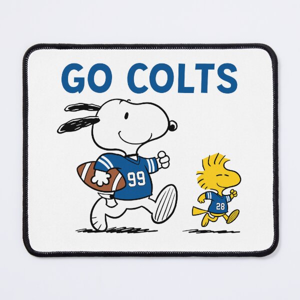 Item preview, Snoopy & Woodstock Indianapolis Colts Football Retro F689 designed and sold by GLUVY-THEME.