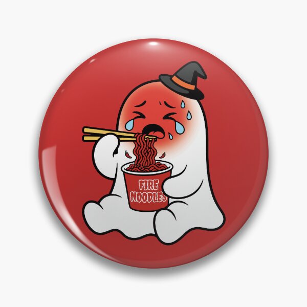 Item preview, Funny K-Spicy Fire Noodles Ghost Cute Halloween.  designed and sold by EunsooLee.
