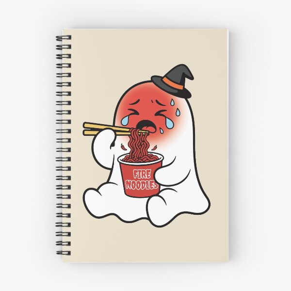 Item preview, Funny K-Spicy Fire Noodles Ghost Cute Halloween.  designed and sold by EunsooLee.