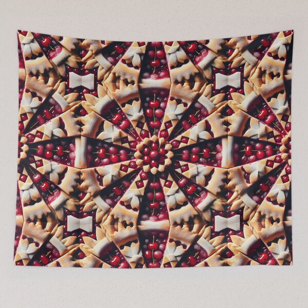 Item preview, Cherry Pie Kaleidoscope – Geometric Pastry Mandala Pattern designed and sold by Apex Designs.