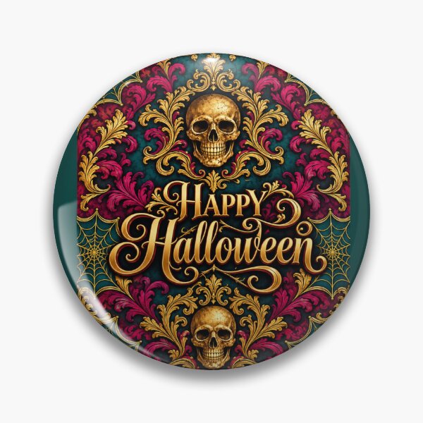 Item preview, Skulls, Baroque & Happy Halloween designed and sold by DesignsByPrnces.