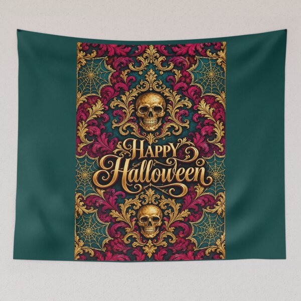 Item preview, Skulls, Baroque & Happy Halloween designed and sold by DesignsByPrnces.