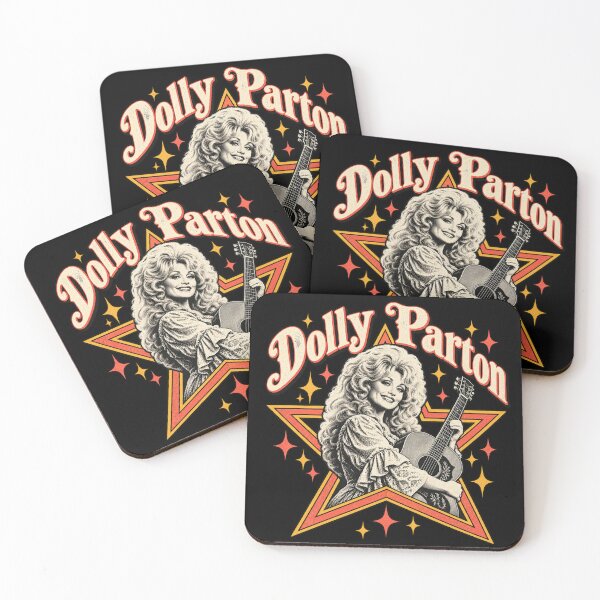 Item preview, Dolly Parton Star Frame Holding Guitar Sparkles Big Hair Smile designed and sold by choudane.