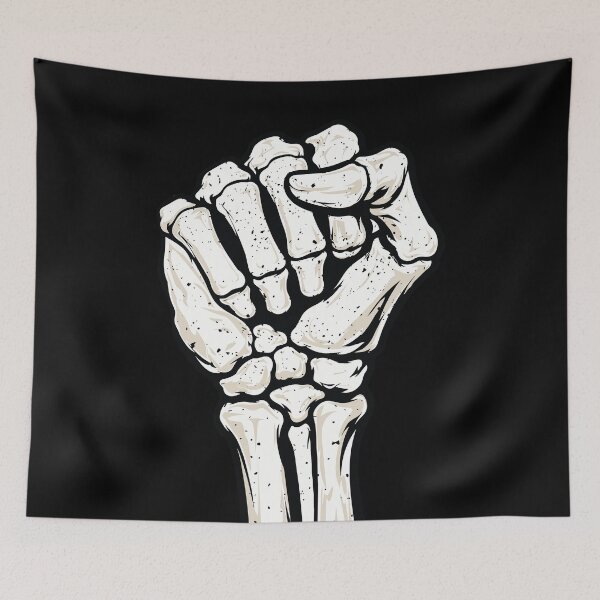 Item preview, Vintage Skeleton Raised Fist - Distressed Bone designed and sold by Marshallamoakohene.