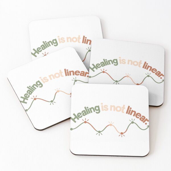 Item preview, Healing Is Not Linear - Mental Health Awareness Inspirational Quote T-Shirt designed and sold by MotiveStuff.