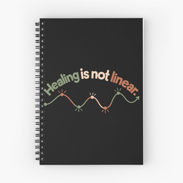 Item preview, Healing Is Not Linear - Mental Health Awareness Inspirational Quote T-Shirt designed and sold by MotiveStuff.
