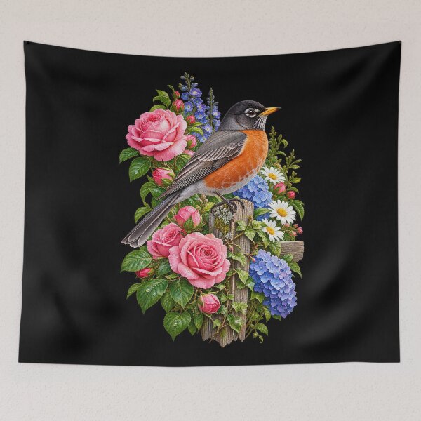 Item preview, English Garden Robin designed and sold by RockitBaby.
