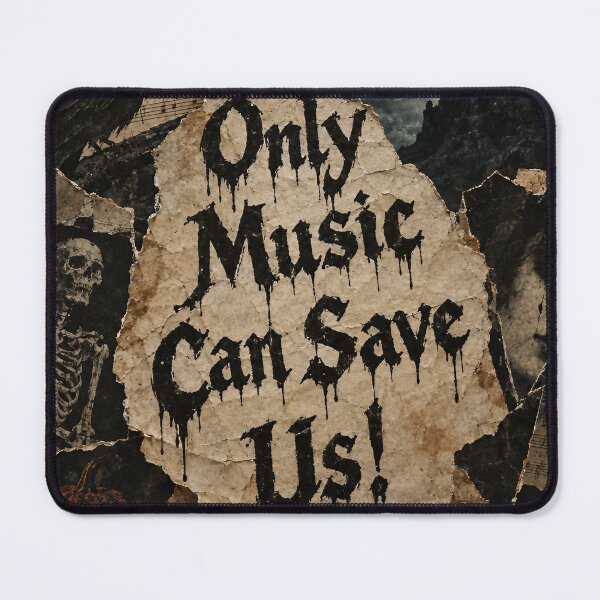 Item preview, Only Music Can Save Us! — Gothic Halloween Collage designed and sold by Jandedan.