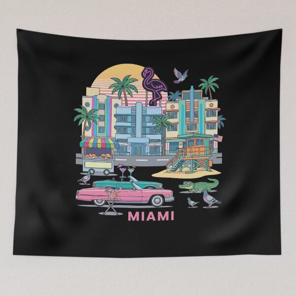 Artikelvorschau, Retro Miami Souvenir Herren Florida Strand Vintage Miami entworfen und verkauft von DSWShirts.