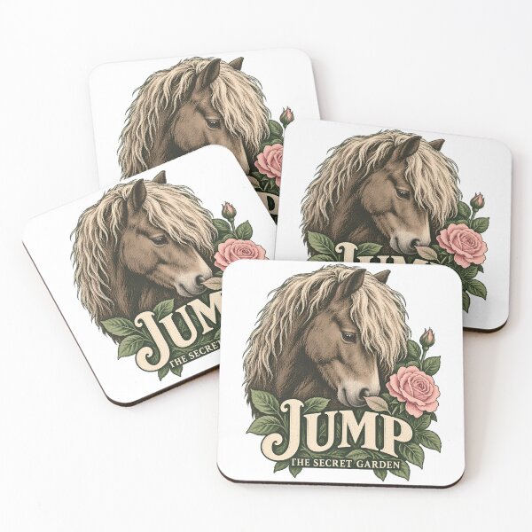 Item preview, The Secret Garden – Jump Pony and Pink Roses designed and sold by Fenay Designs.